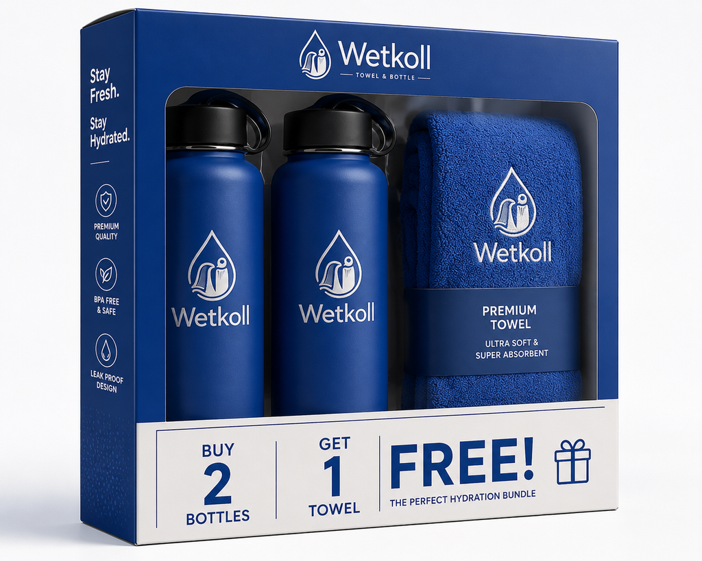 Buy 2 Bottles, Get 1 Towel FREE!