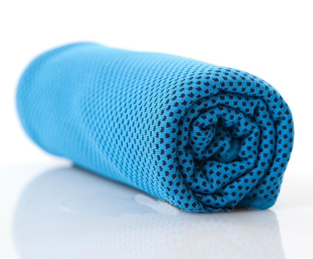 Blue Quick Drying Cooling Sport Mesh Towel