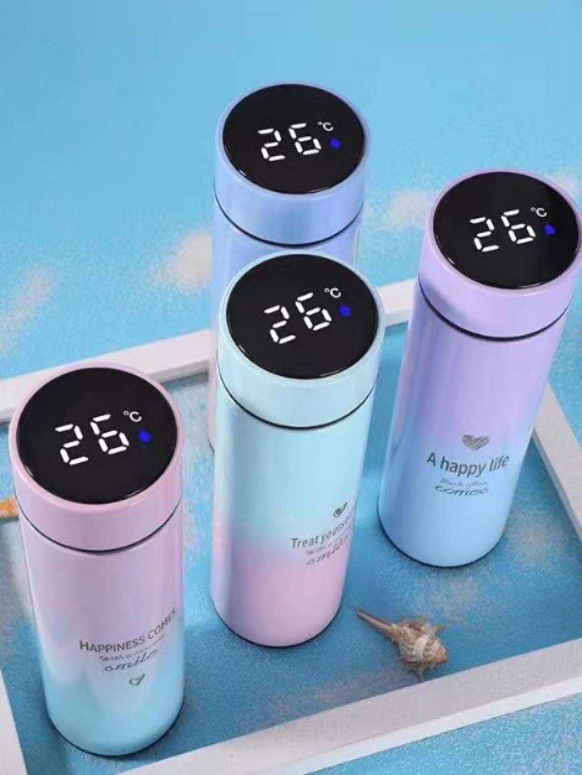 Meta P Customized Digital Thermo Tea/Water Stainless Steel Cup (Regular)